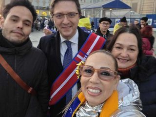 Manifestazione pro Venezuela in piazza Castello
