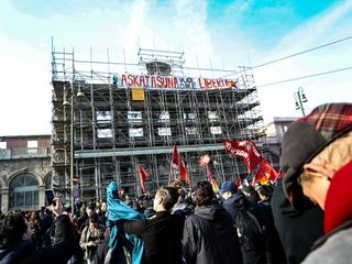 Corteo a favore di Askatasuna