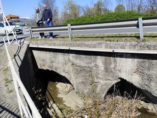 Strada Provinciale 177, focus sul rio a Caselette Strada Provinciale 177, focus sul rio a Caselette