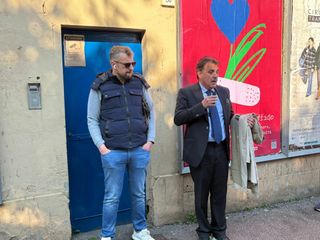 Il sopralluogo della Circoscrizione 5 in via Giachino