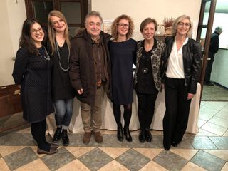Il gruppo del ricettario. Da destra Giorgia Vigna Taglianti, Monica Gianotti, Alessandro Felis, Elena Valguarnera, Marzia Panetti e Graziana Coda