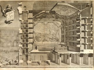 Il Teatro Regio originale, edificato nel 1740 dall’architetto di corte Benedetto Alfieri. Torino, Archivio Storico Teatro Regio.