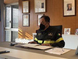 Il comandante dei Vigili del Fuoco di Torino, Agatino Carollo