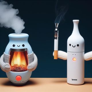Riscaldatore di tabacco contro sigaretta elettronica