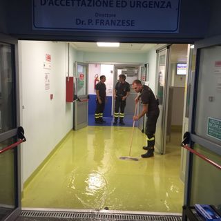 Chivasso, Pronto Soccorso ancora allagato