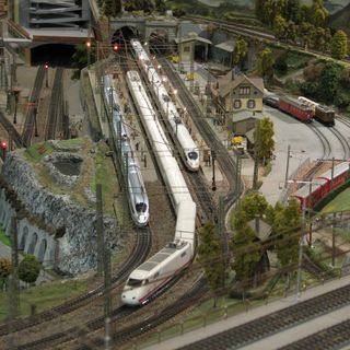 Il plastico dei treni in miniatura del DopoLavoro Ferroviario visibile il 28 e 29 gennaio