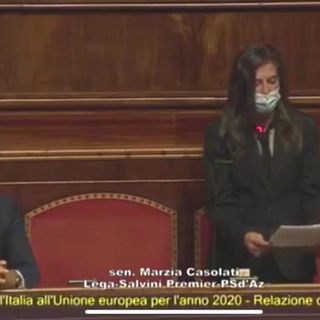 Ue, Casolati (Lega): "No a cambiali in bianco al governo, no a un'Europa surrogata"
