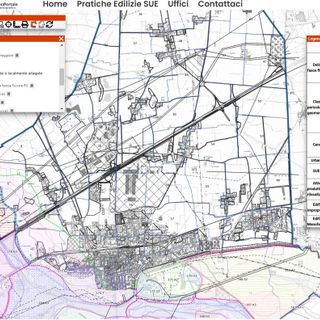 Una delle mappe del Geoportale