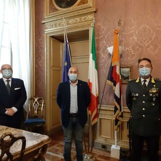 Il comandante provinciale della guardia di finanza in visita a Palazzo Lascaris