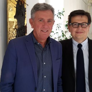 Il sindaco Claudio Castello con l'assessore al Commercio Pasquale Centin
