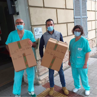 Un momento delle donazioni