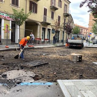 I lavori in via Italia