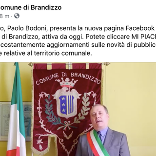 Attivata la pagina facebook del comune di brandizzo