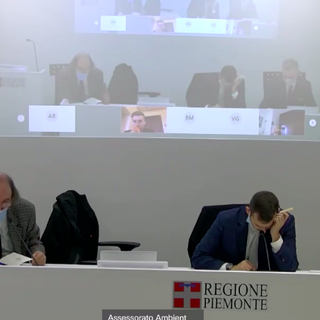 Un momento della riunione in Regione