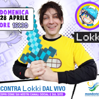 Il gamer e streamer Lokk1 a Mondovicino Shopping Center &amp; Retail Parkper incontrare i suoi numerosissimi follower