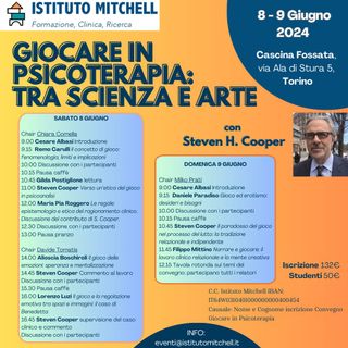 Convegno Internazionale a Torino: Il Gioco del Giocare in Psicoterapia e Psicoanalisi 8-9 giugno a Cascina Fossaata