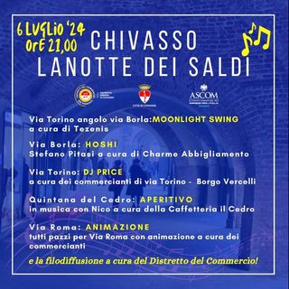 Chivasso: arriva la “Notte dei Saldi”!