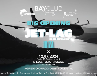 Torna il venerdì di Sanremo al Bay Club con l’inaugurazione di 'Jet Lag'