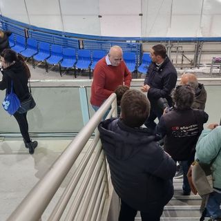 L'assessore regionale Ricca in visita al Polo del ghiaccio di Pinerolo