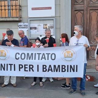 La protesta a Pinerolo