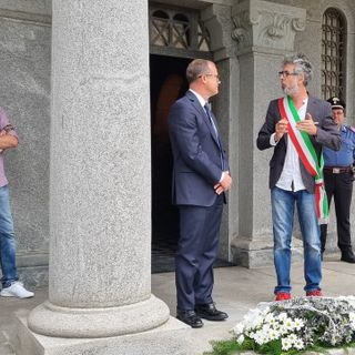 Gianluca Pessotto e il sindaco Marco Ventre