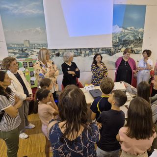 L'inaugurazione della mostra