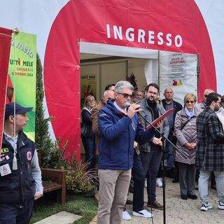 Marcello Bruno all’inaugurazione dell’ultima edizione di Tuttomele