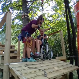 La zip line accessibile