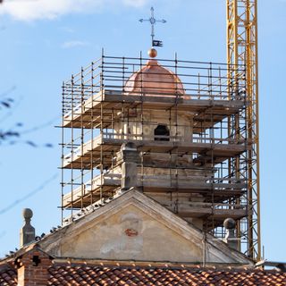 I lavori a San Bernardino (foto di Christian Bosio) I lavori a San Bernardino (foto di Christian Bosio)