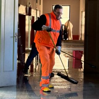 I locali allagati ieri mattina