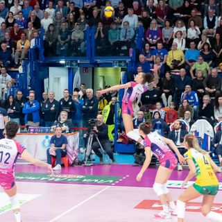 Un punto contro Bergamo dello scorso campionato (foto di Christian Bosio)