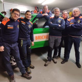 Da sinistra Stefano Bruno Franco, Costantin Cristian Moales, Flavio Bocco, Guido Turinetto, Patrick Aglì e Boris Bruno