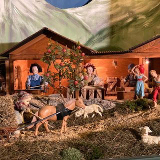 Uno scorcio del presepe di Bricherasio