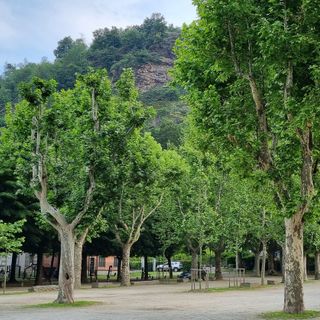 Il Gerbido, da cui partirà la navetta per la rievocazione che si terrà sulla Rocca (sullo sfondo)