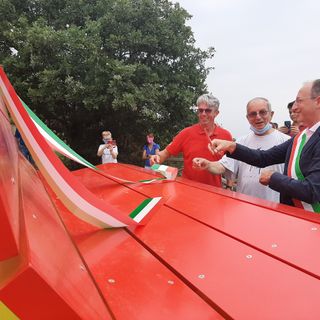 Inaugurazione panchina gigante Rocca di Cavour