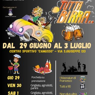 A Cumiana cinque serate a tutta birra, buona cucina e musica dal vivo