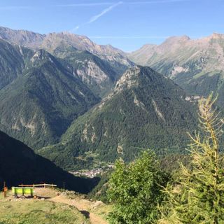 La Big Bench di Fenestrelle e la vista sulla vallata