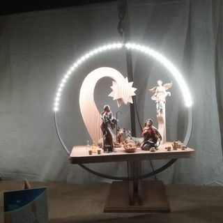 Uno dei presepi in mostra a Fenestrelle