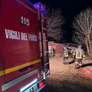 Intervento dei vigili del fuoco
