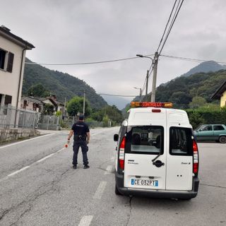 I controlli di stamattina in via Cave