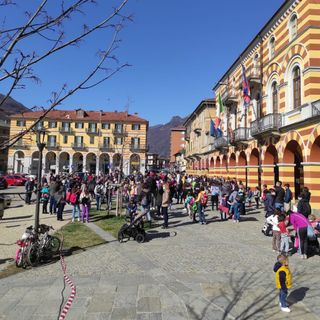 Il sit-in a Luserna San Giovanni contro la dad
