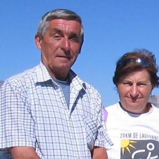 Sergio Griot con la moglie Maria