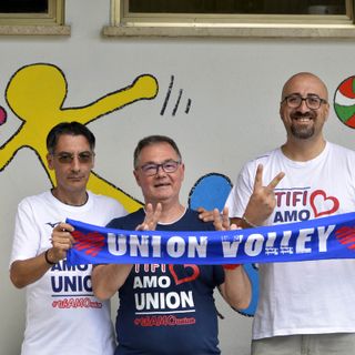 Antonio Parlangeli al centro con altri due ‘Pinerolo Boys’ (foto di Cinzia Consolati)