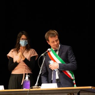 Il sindaco Luca Salvai e la sua vice Francesca Costarelli