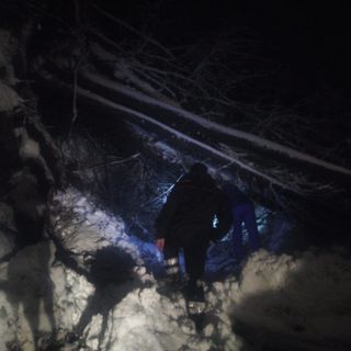 Frana in via Moloire del 5 gennaio 2021