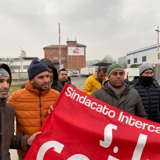 I lavoratori in sciopero