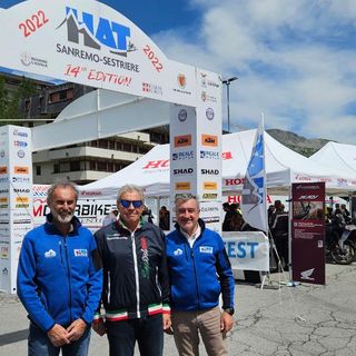 Il sindaco Poncet, al centro, con Capra e Poggio
