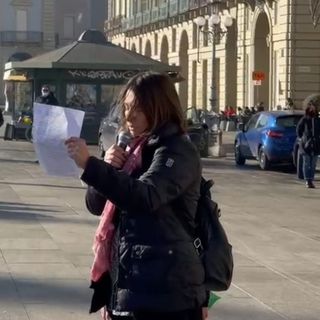 Anastasia De Vito in piazza Castello