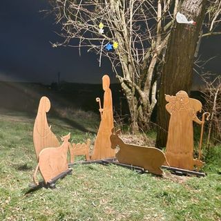 Uno dei presepi di Villafranca Piemonte