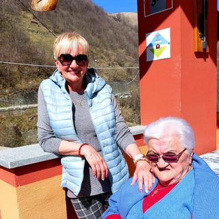 Elda Rostagnol con la mamma Maddalena